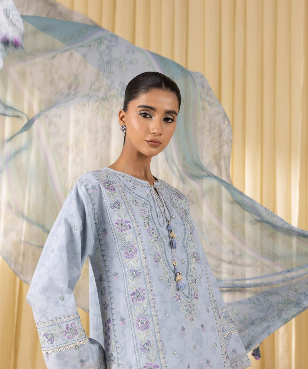 Sapphire Embroidered Lawn