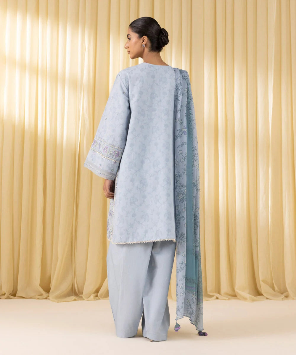 Sapphire Embroidered Lawn