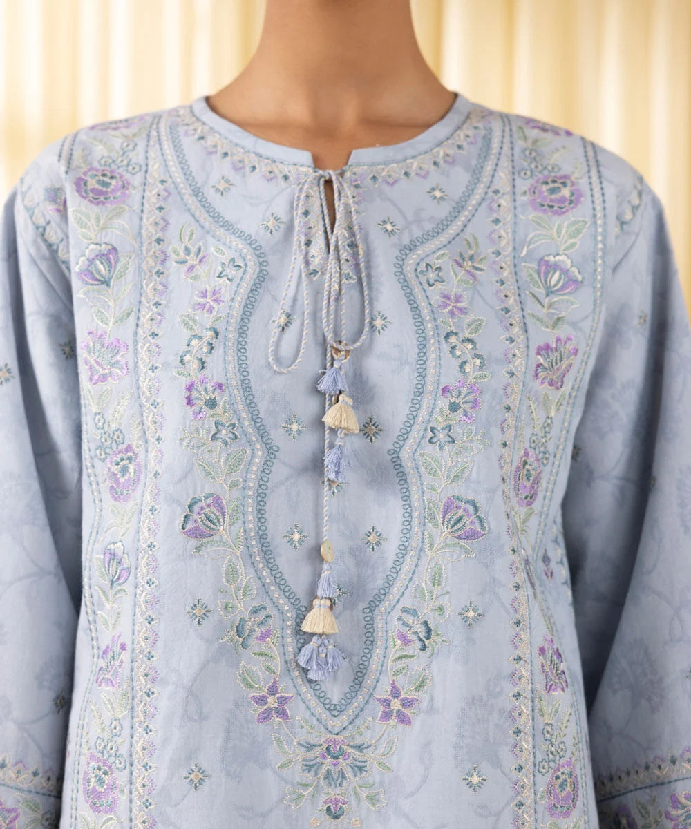 Sapphire Embroidered Lawn