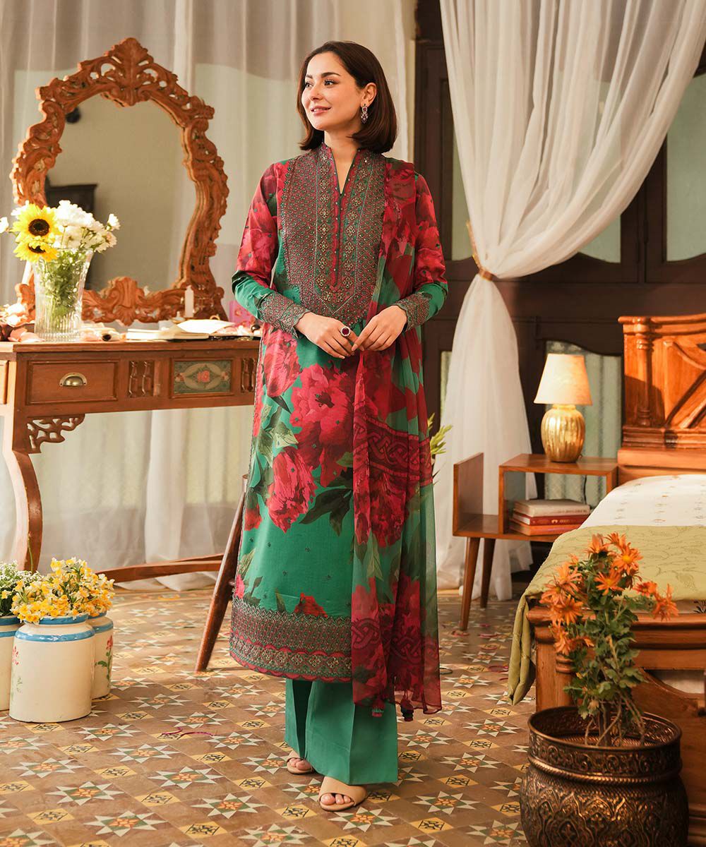 Sapphire Embroidered Lawn