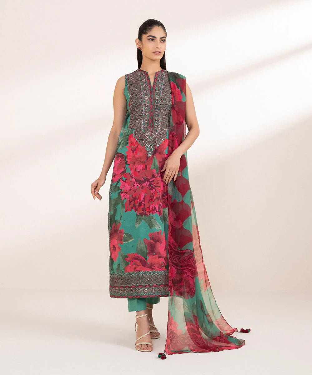 Sapphire Embroidered Lawn