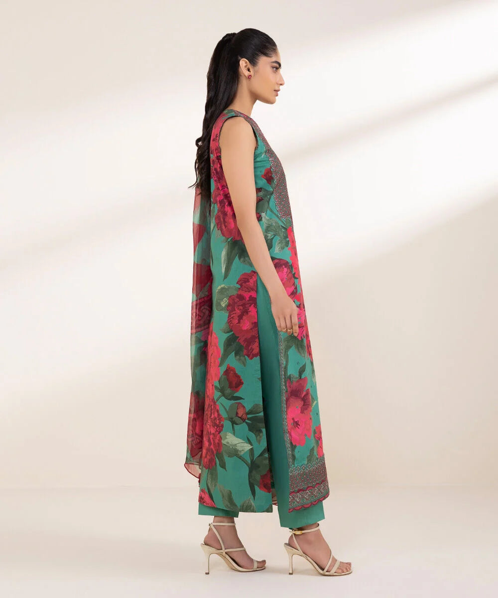 Sapphire Embroidered Lawn