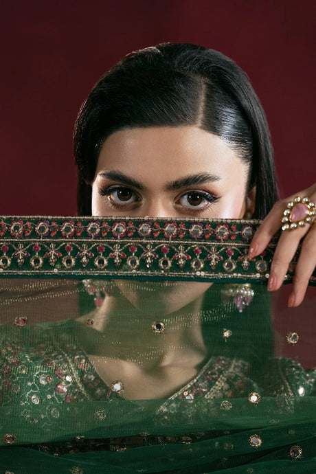 3-PC Embroidered Raw-Silk Suit by Charizma