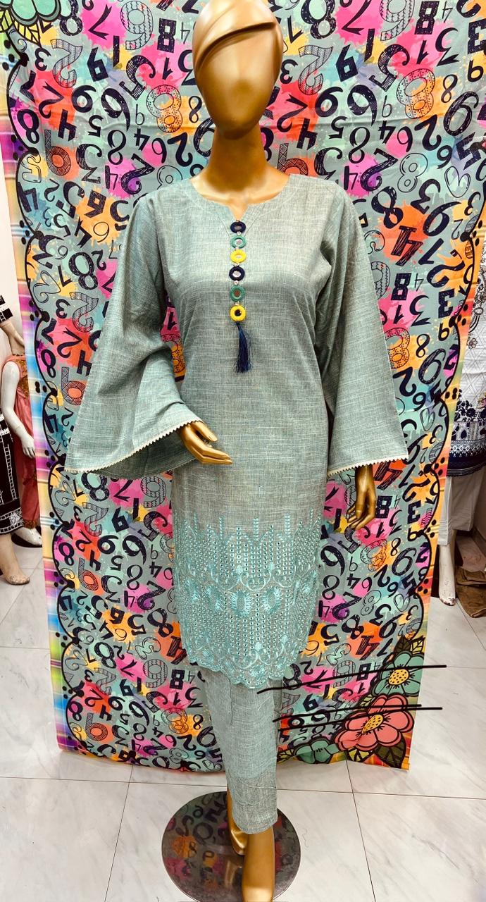 Luxury Embroidered lawn Ready To Ship