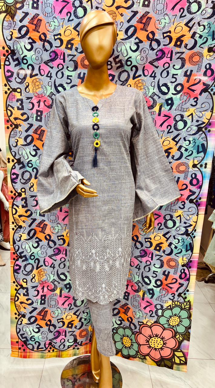 Luxury Embroidered lawn Ready To Ship