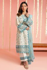 3 Pcs Embroidered Lawn Suit by Alkaram Studio