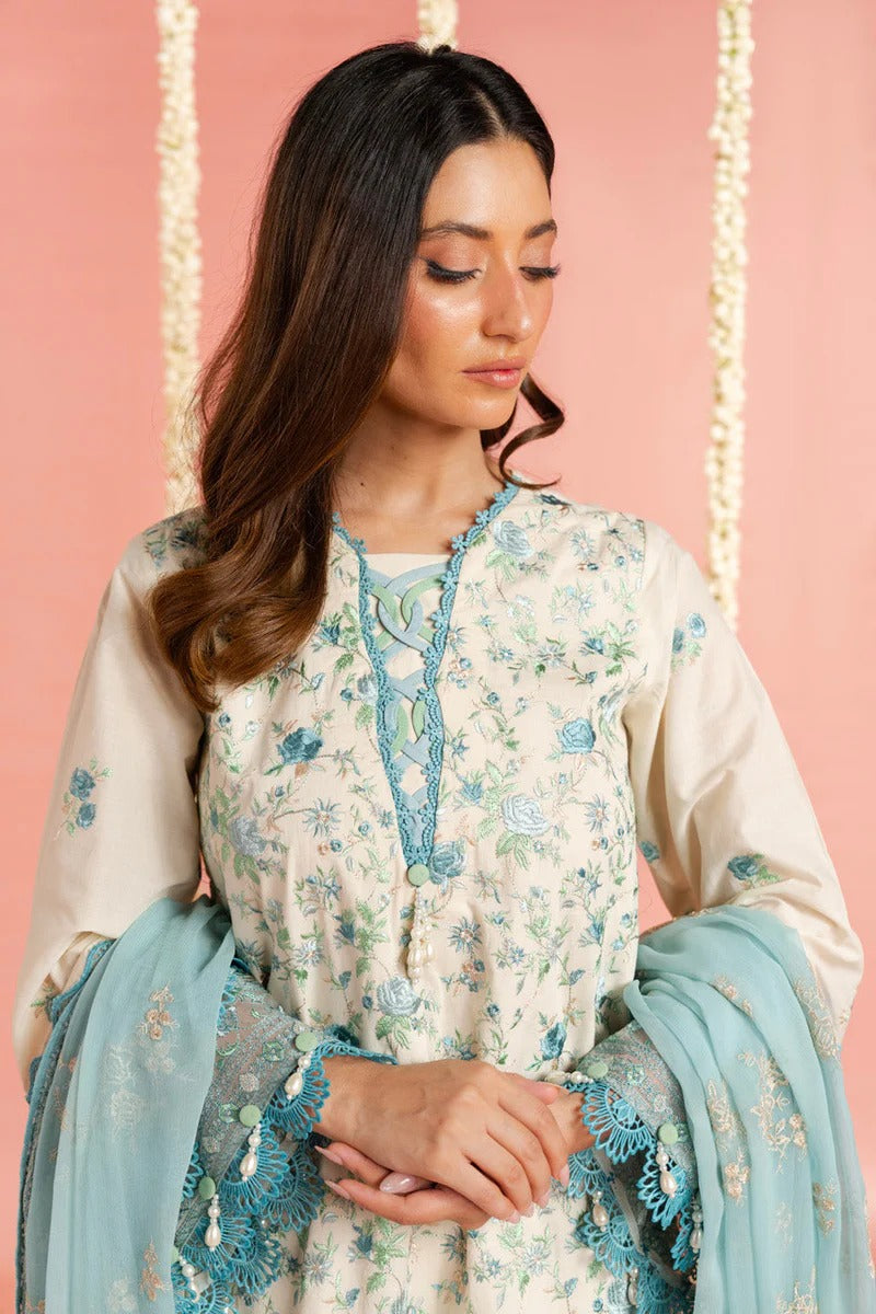 3 Pcs Embroidered Lawn Suit by Alkaram Studio