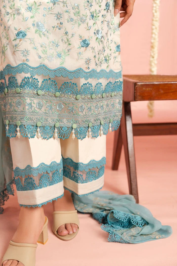 3 Pcs Embroidered Lawn Suit by Alkaram Studio