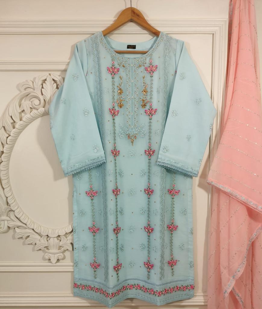 Chiffon 2 Piece Kurti Ready To Ship