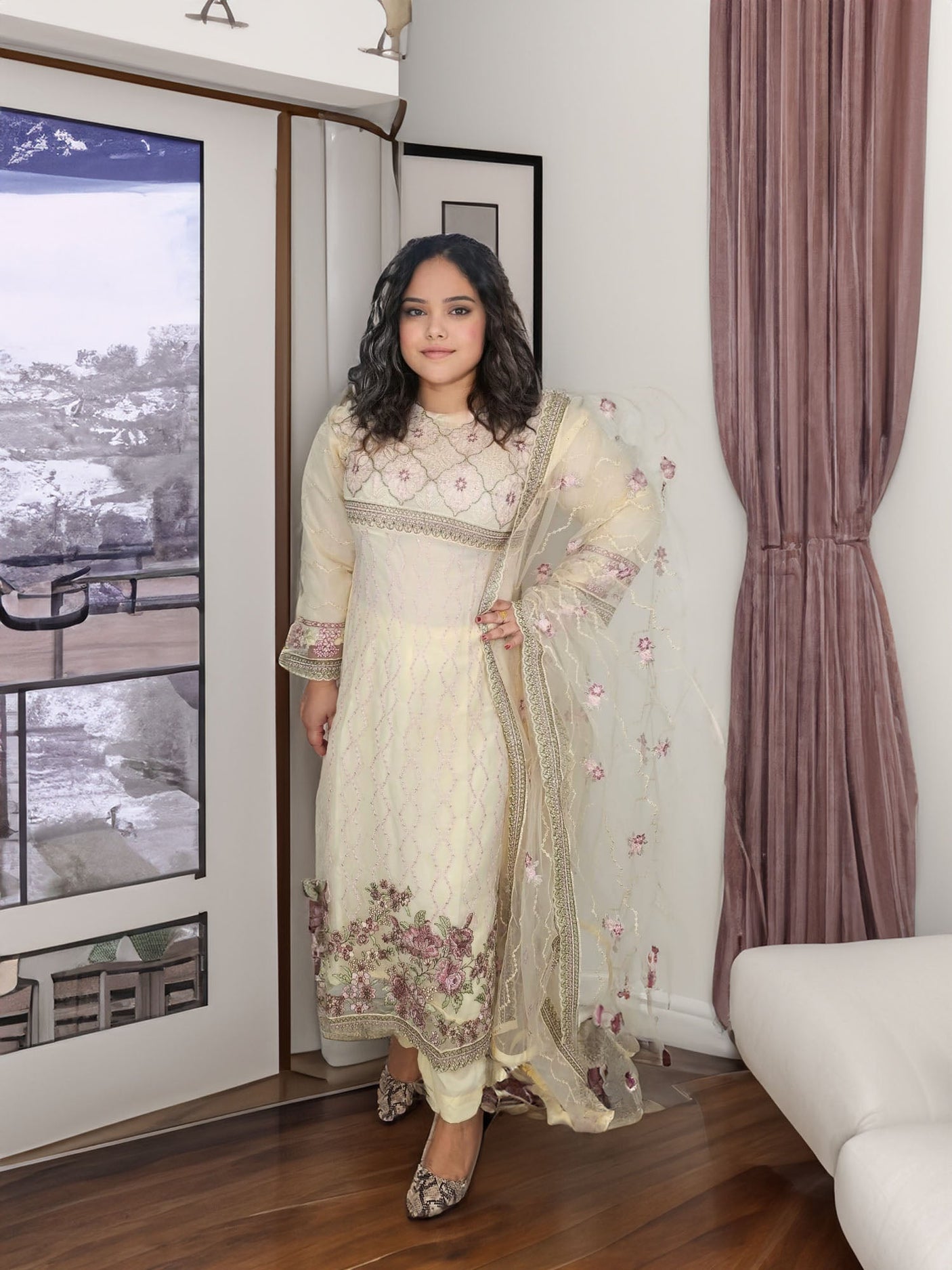 Pakistani Embroidered Party wear Ready To Ship