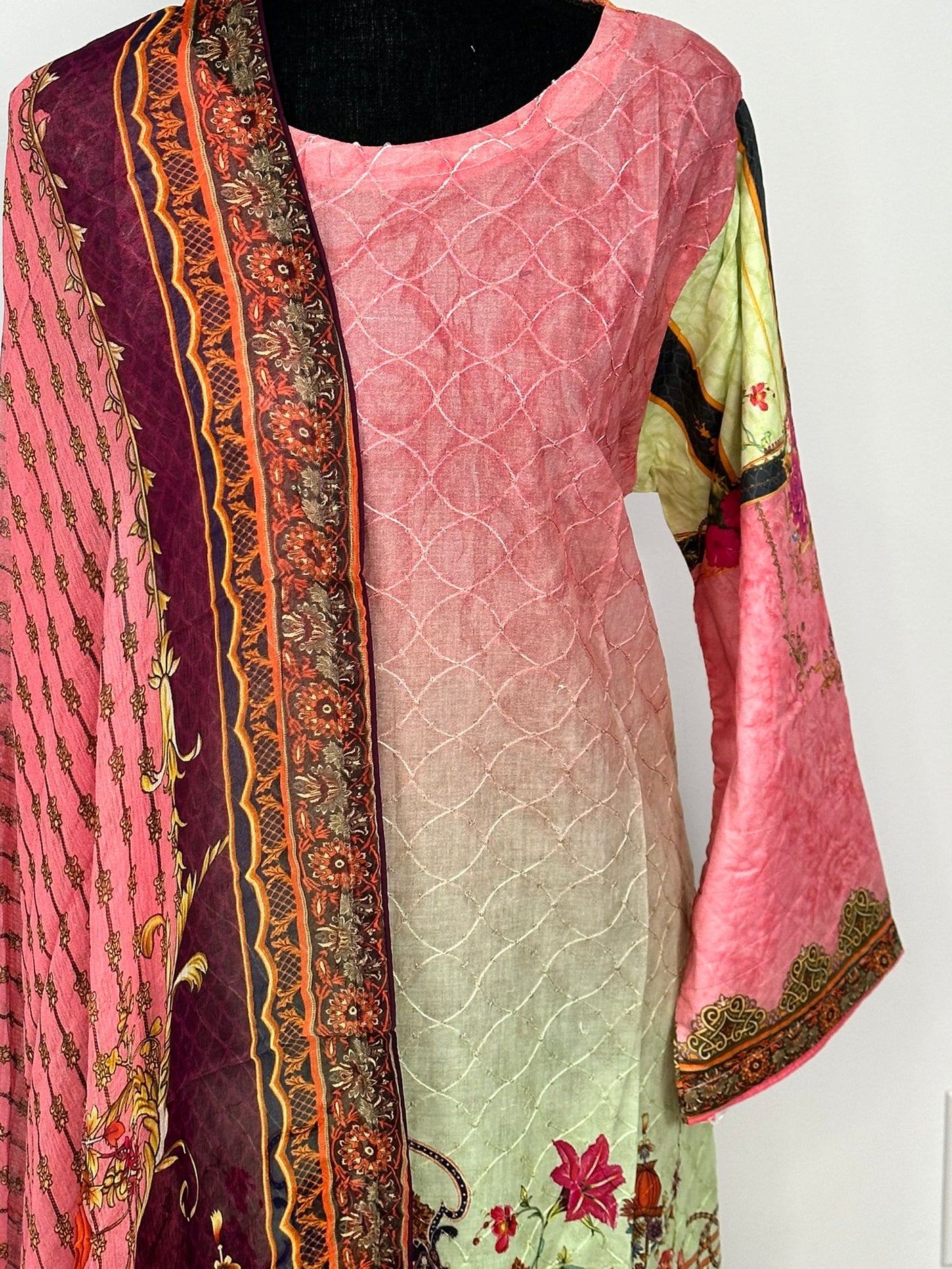 Pakistani Embroidered Luxury  Lawn ready to ship