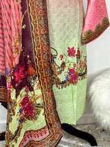 Pakistani Embroidered Luxury  Lawn ready to ship