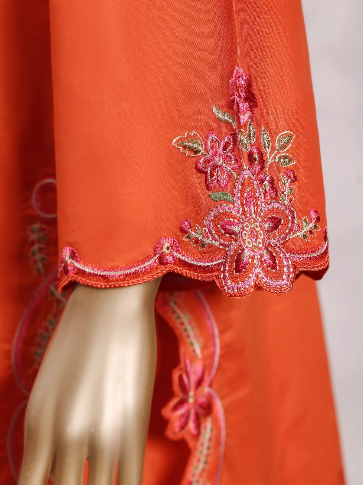 Eclair By Sadabahar Vol-3 Orange - sleeve