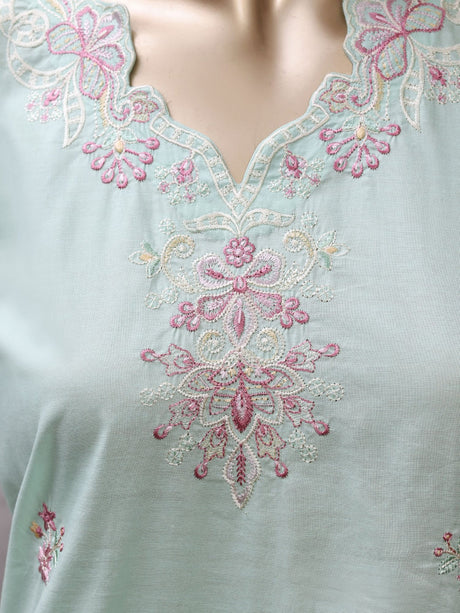 Eclair By Sadabahar Vol-3 Mint - neckline