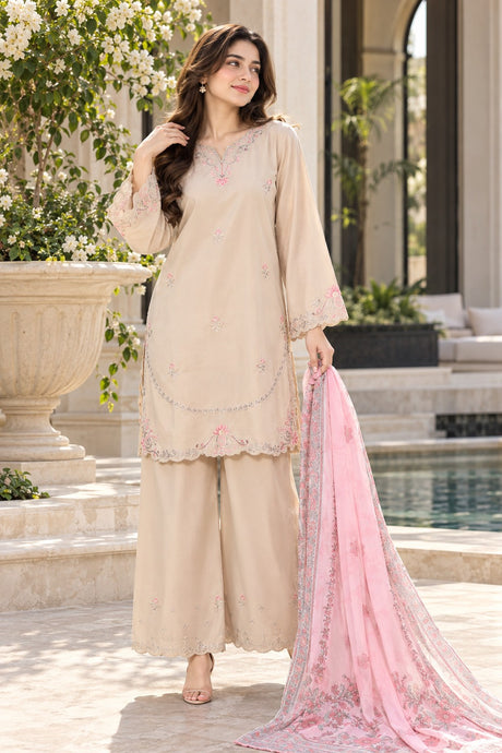 Eclair By Sadabahar Vol-3 Beige - model look