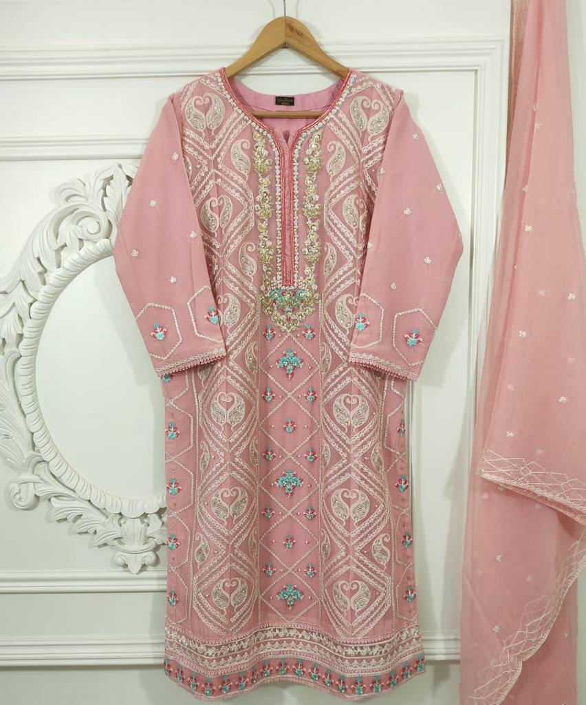 Chiffon 2 Piece Kurti Ready To Ship