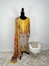 Pakistani Embroidered Lawn  ready to ship