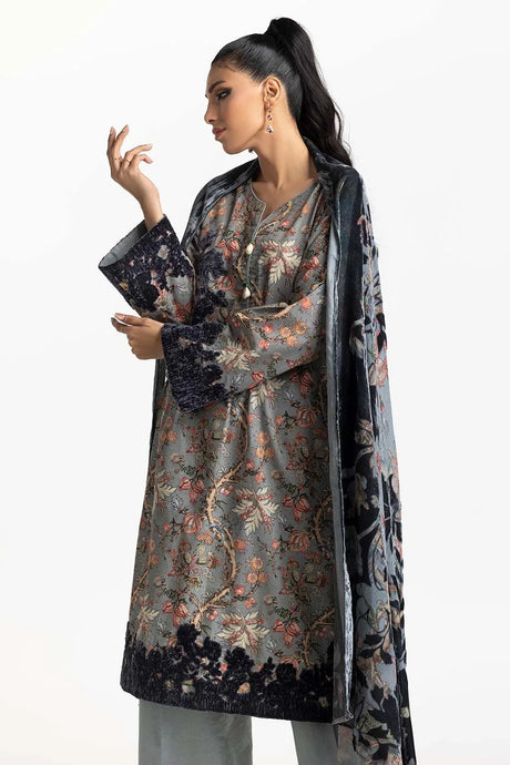 Gul Ahmed Khaddar Embroidered Suit