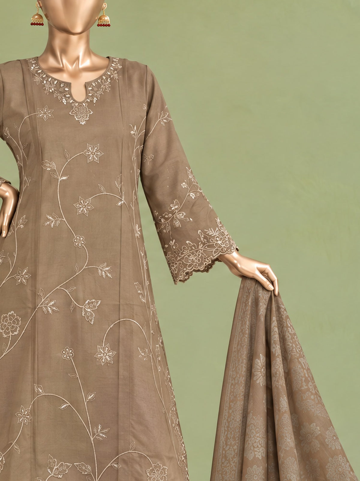 Maahi By Bin Saeed Marina Beige - Close-up