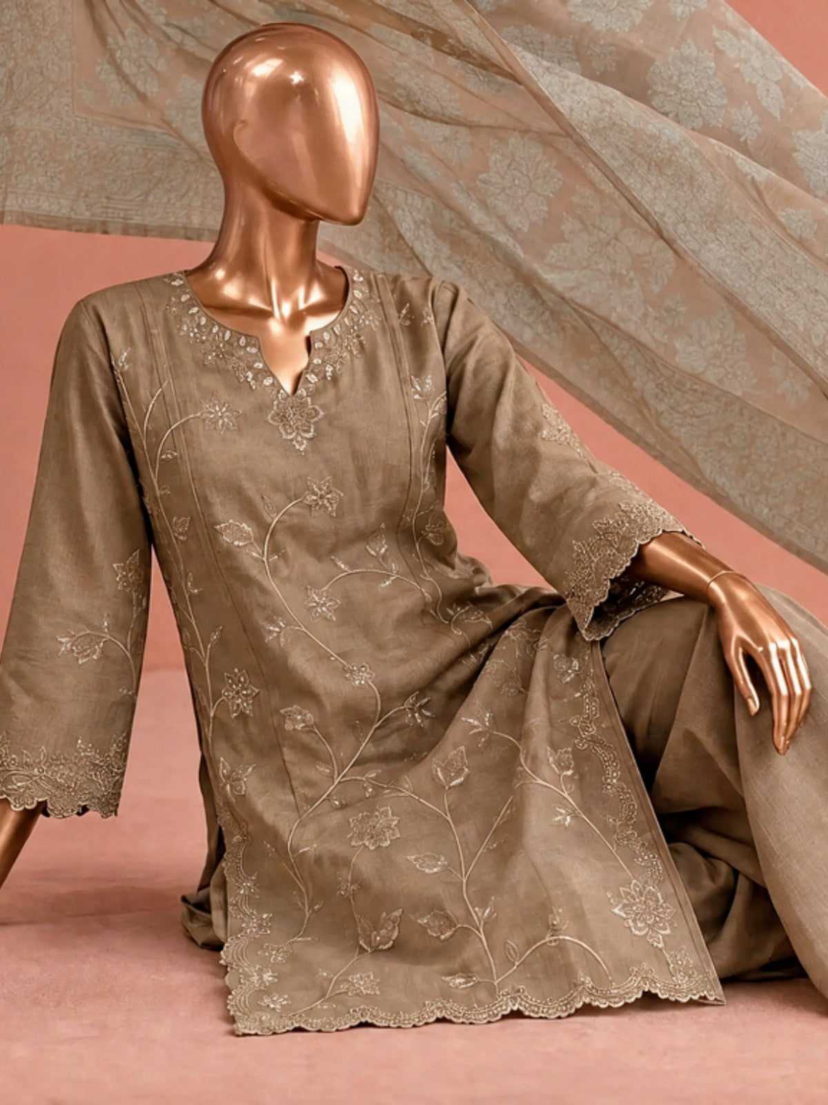 Maahi By Bin Saeed Marina Beige - Lifestyle