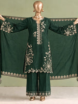 Maahi By Bin Saeed Marina Bottle Green - Front