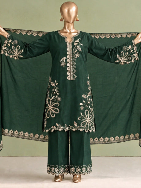 Maahi By Bin Saeed Marina Bottle Green - Front
