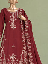 Maahi By Bin Saeed Marina Maroon - Close-up