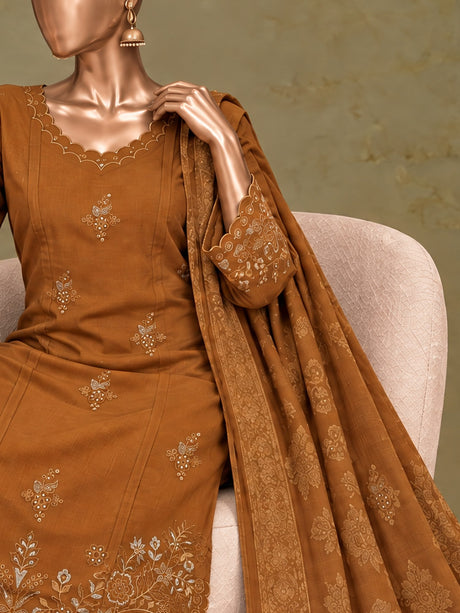 Maahi By Bin Saeed Marina Mustard - Close-up