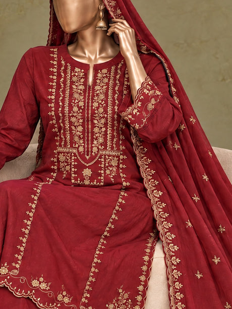 Maahi By Bin Saeed Marina Red - Close-up