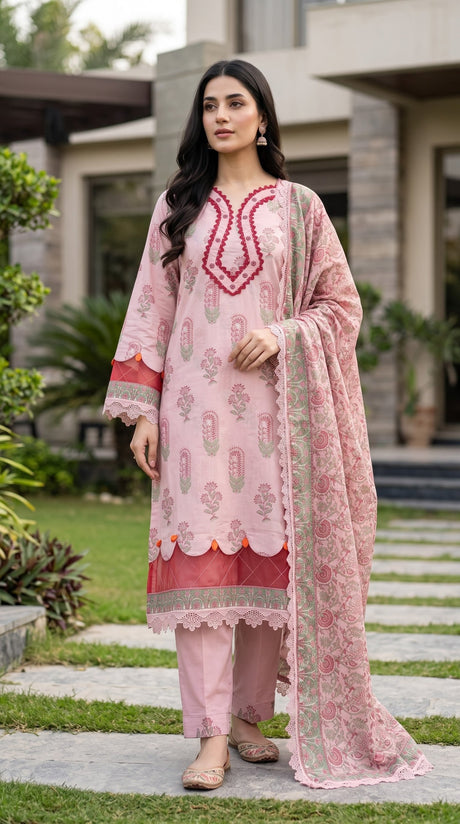 Mausummery Summer Lawn Volume 5 Blush Pink - Front