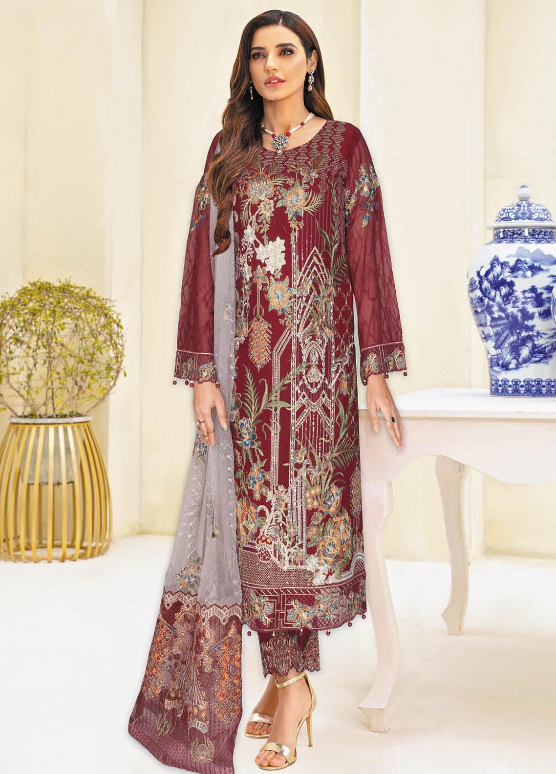 Nayab By Ramsha Weightless Chiffon Embroidered Collection