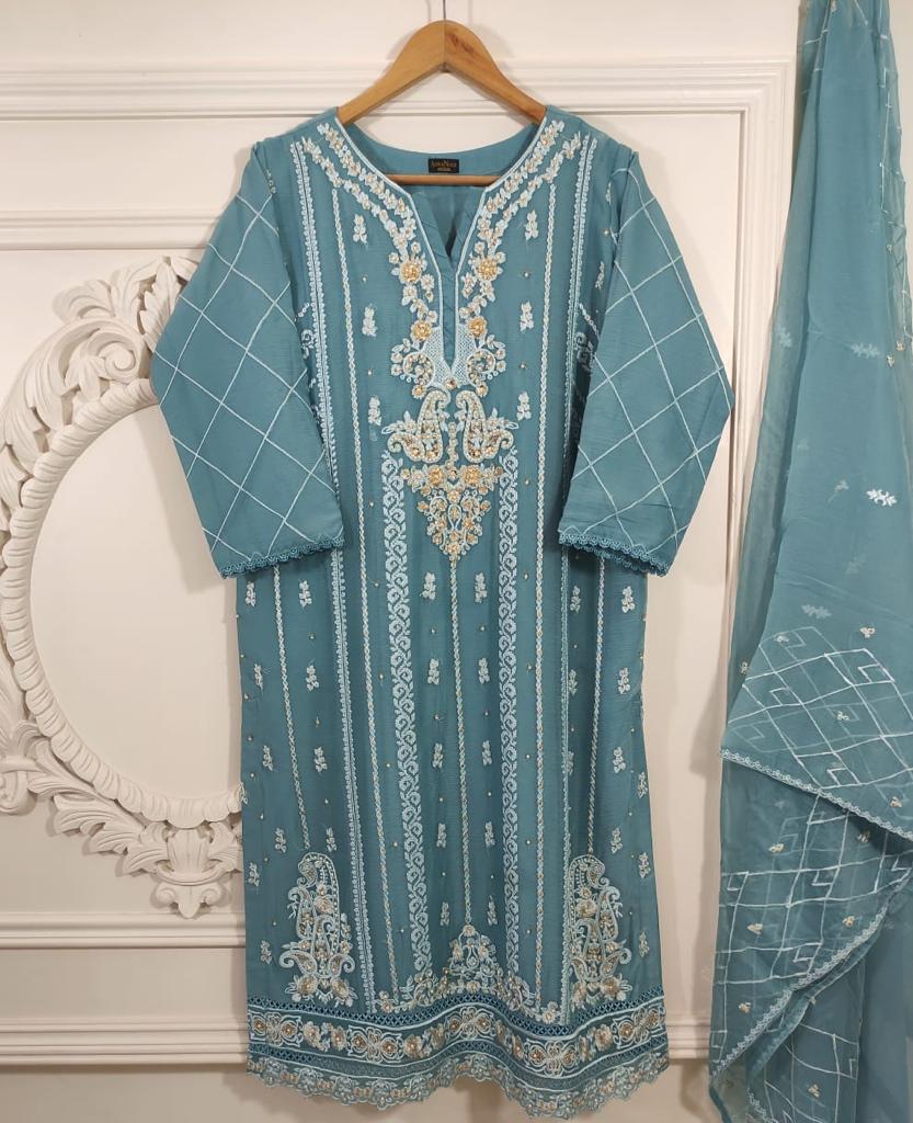 Chiffon 2 Piece Kurti Ready To Ship