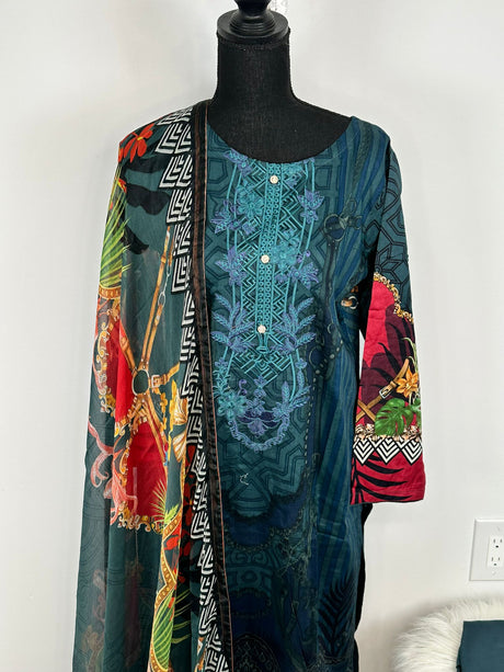 Pakistani Embroidered Lawn ready to ship