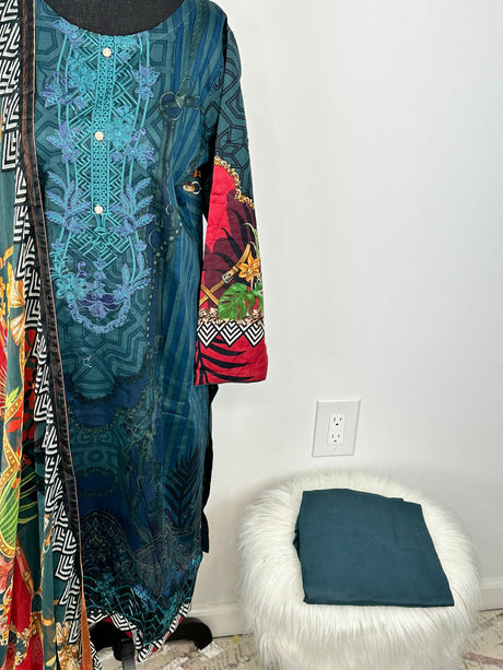 Pakistani Embroidered Lawn ready to ship
