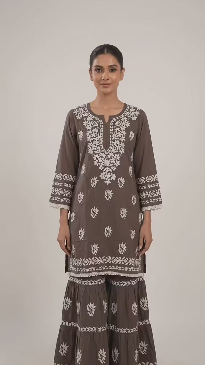 Lucknow 2pc embroidered co-ord set video