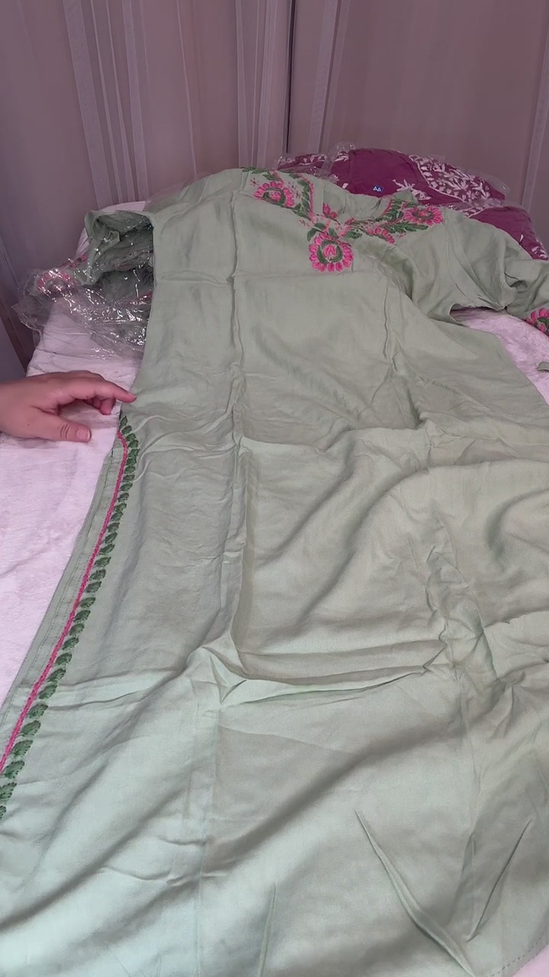 Lucknow Co-ord Set - Mint - Live Session Video