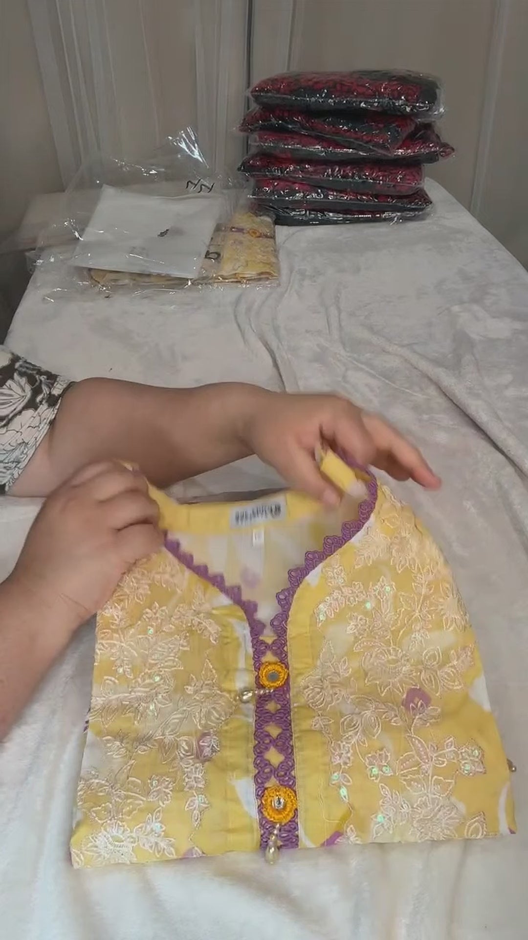 Gulljee Embroidered Collection - Yellow Floral - Live Session Video