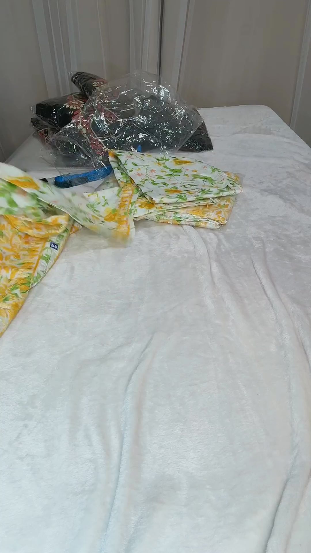 Lucknow Two Piece - White Yellow Floral - Video