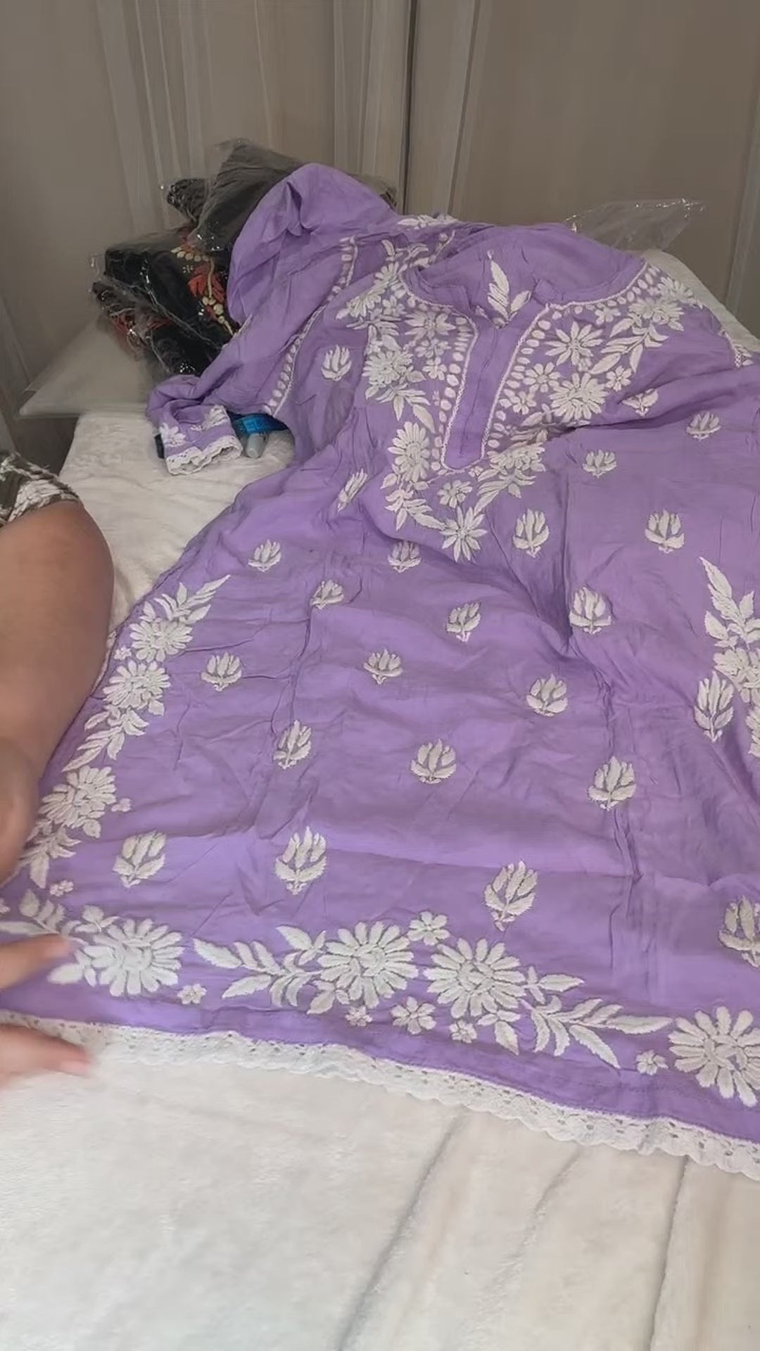Lucknow Co-ord Set - Lavender - Live Session Video