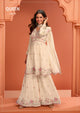 Queen 10777 Indian Chinon Silk Sharara Suit - Video