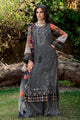 Vasal Embroidered Chiffon Suit By Charizma - Black