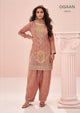 Ogaan 10939 Dusty Rose Indian Chinon Premium Suit - Video