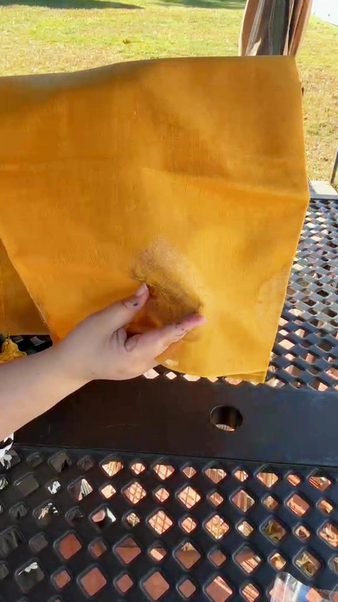 Tissue Silk Saree - Mustard - Video