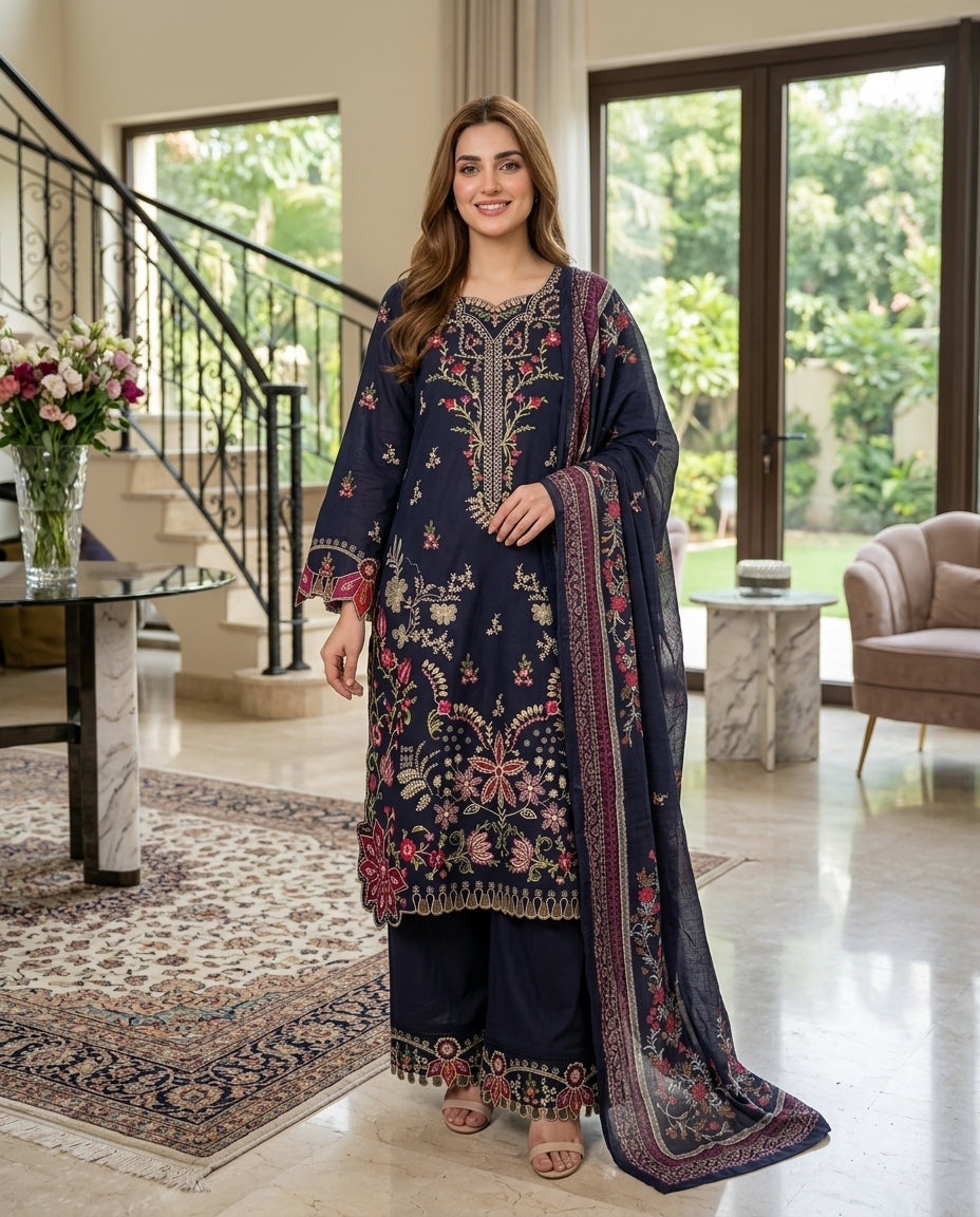 Bin Saeed Luxury Embroidered Lawn