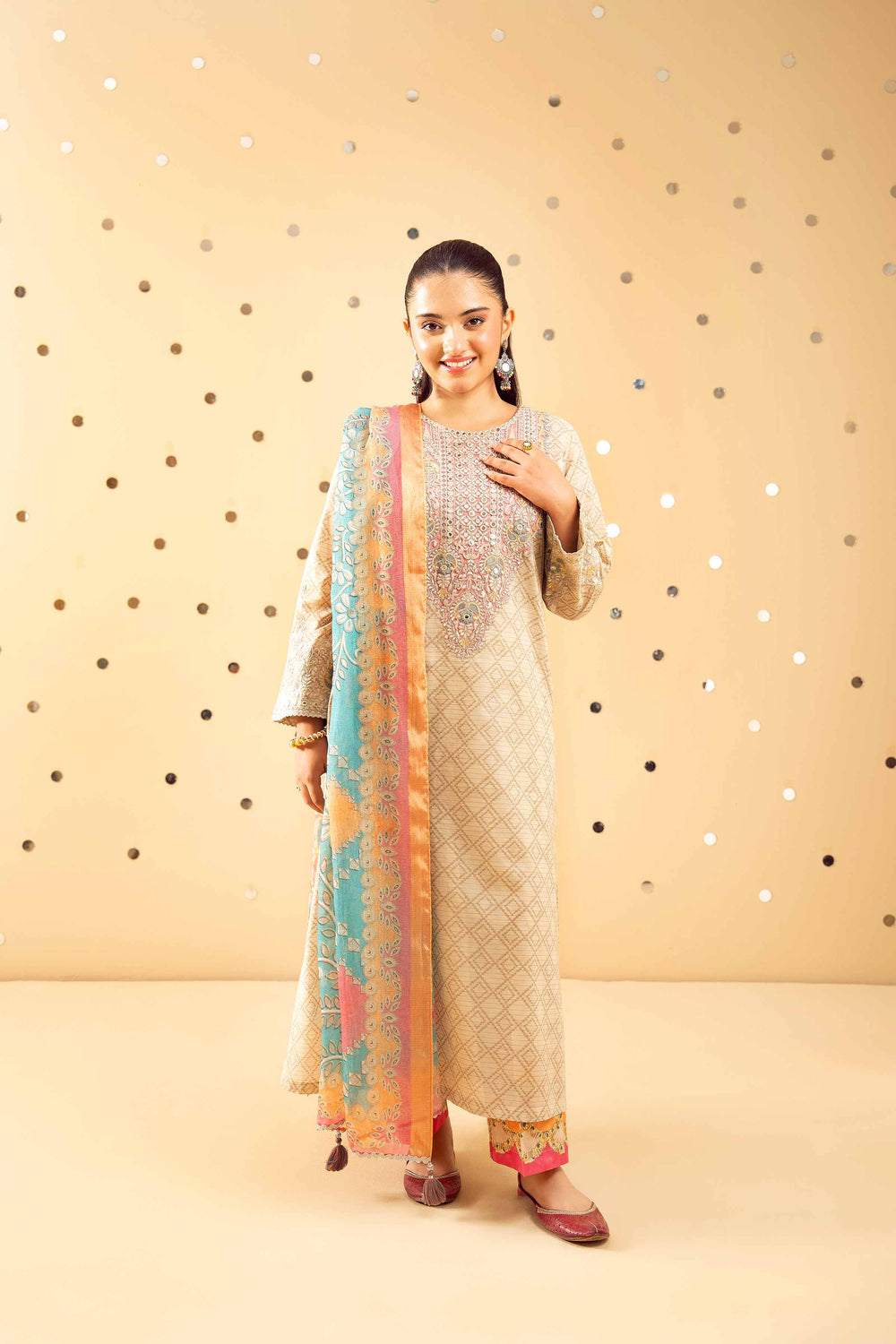 3 Piece Embroidered Suit by Nishat Linen