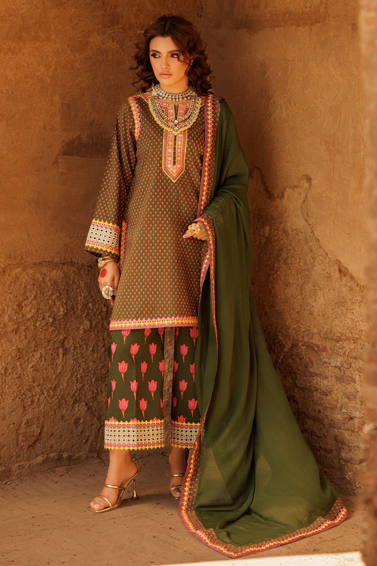 Charizma 3-PC Embroidered Lawn Suit