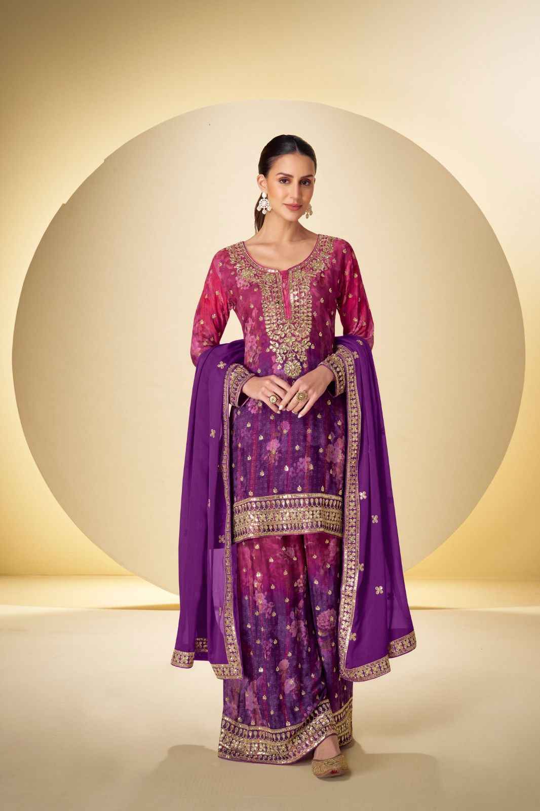 Gulkayra Designer Kanika Chinon Suit