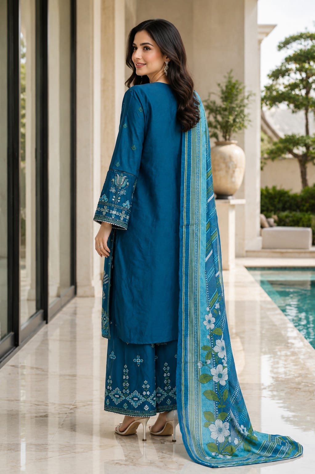 Bin Saeed Luxury Embroidered Lawn