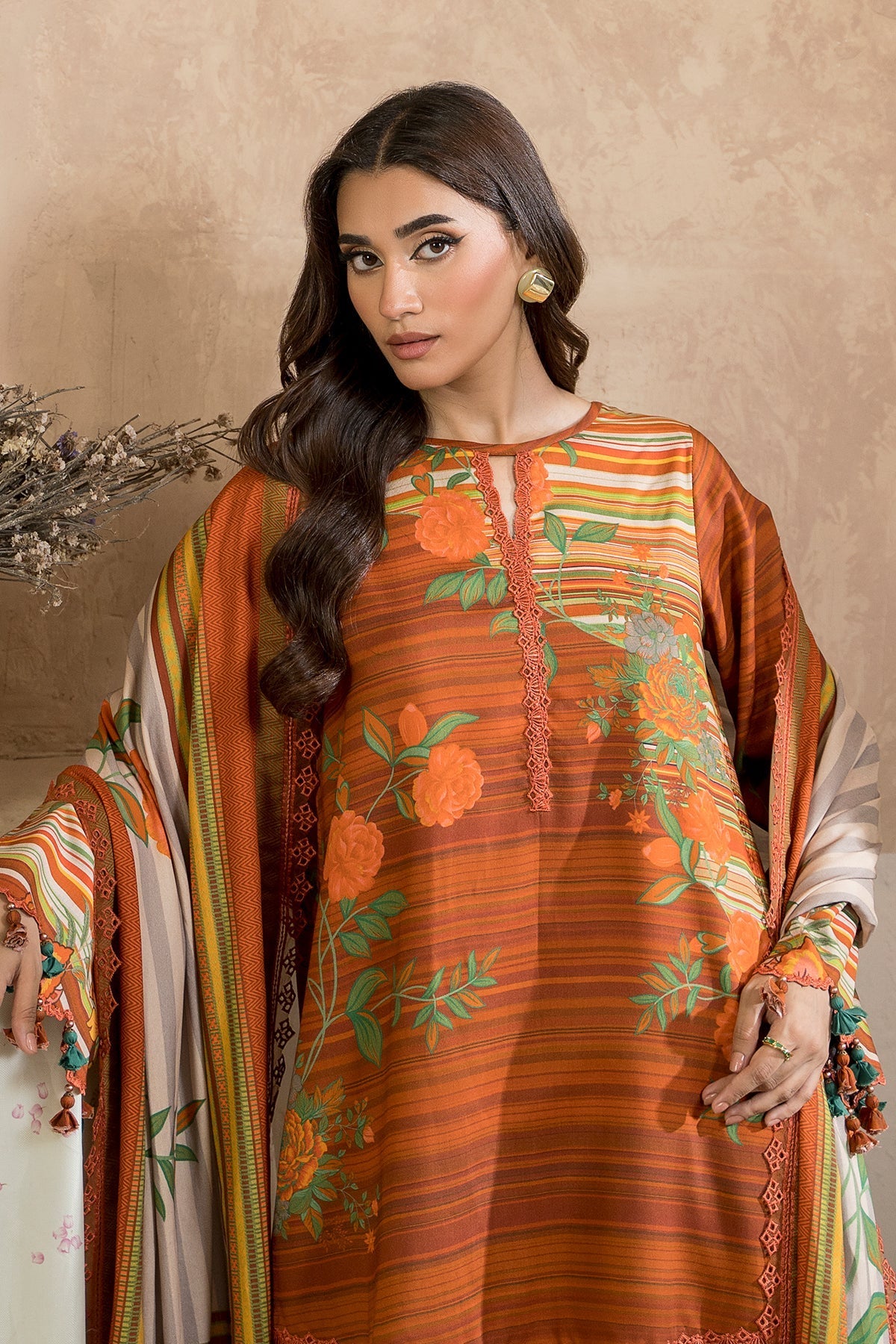 Charizma 3-PC Embroidered Lawn Suit