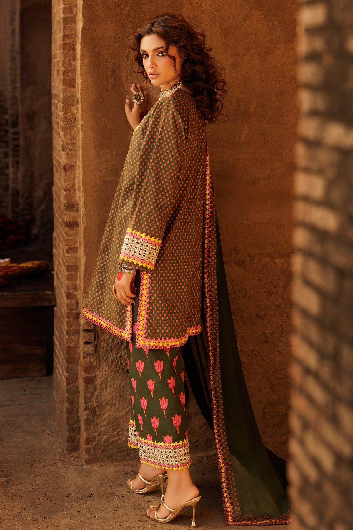 Charizma 3-PC Embroidered Lawn Suit